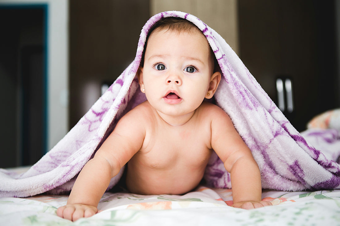 Baby in tummy time