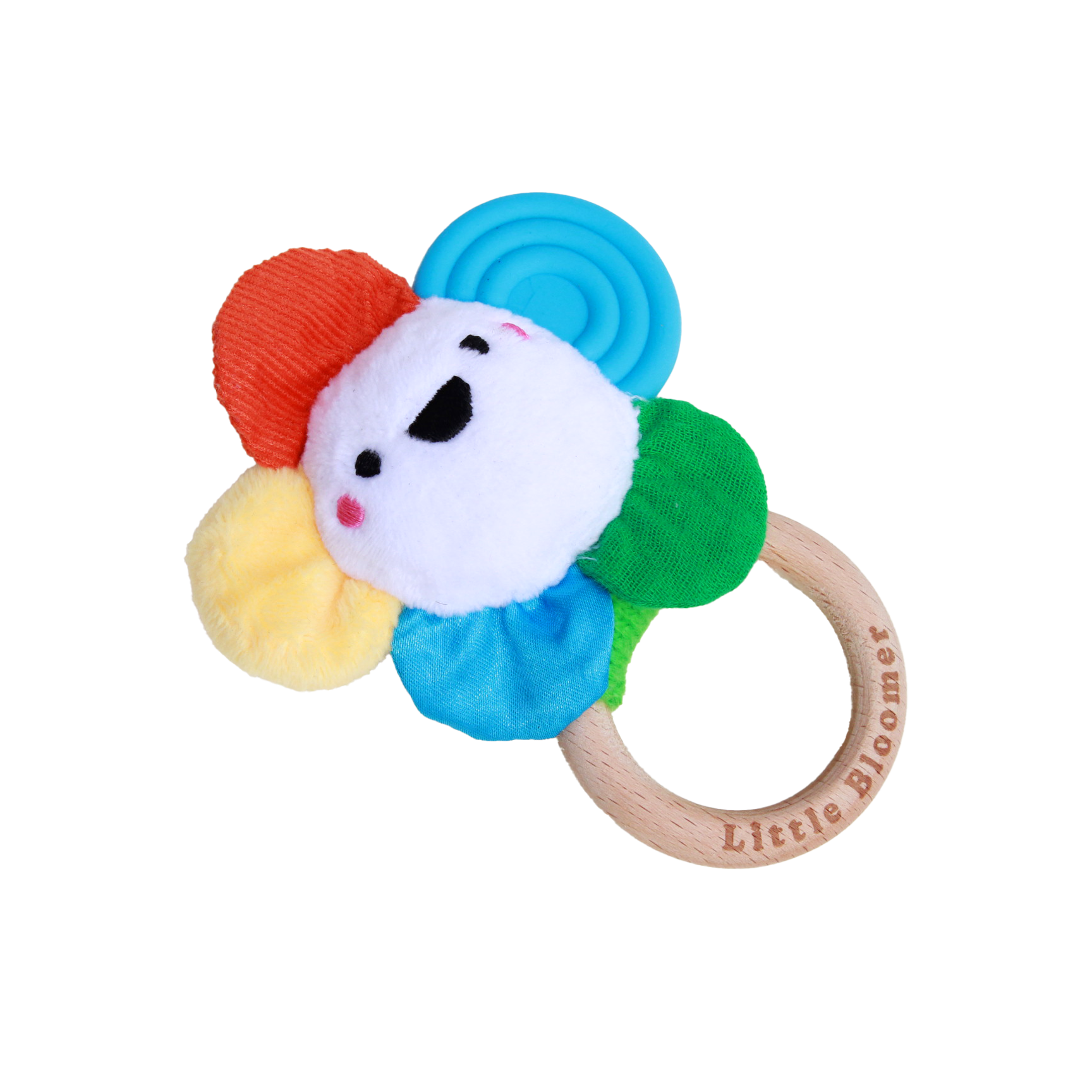 soft baby rattle from Little Giggler developmental toy subscription box