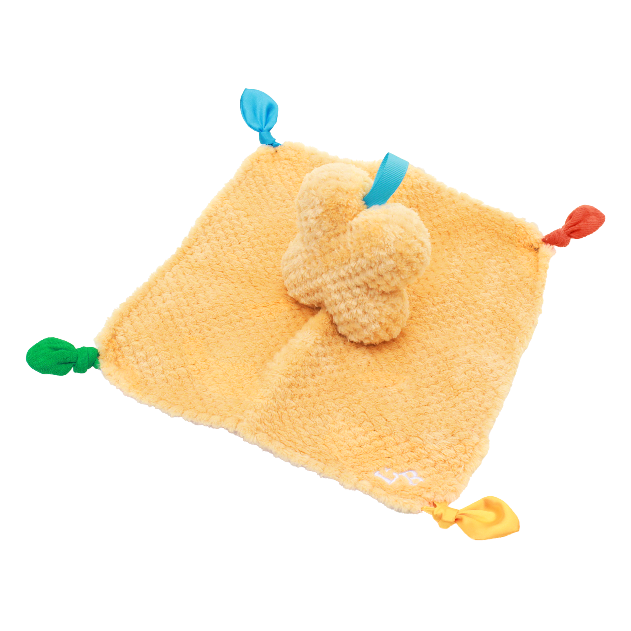 yellow lovey from Little Giggler developmental toy subscription box